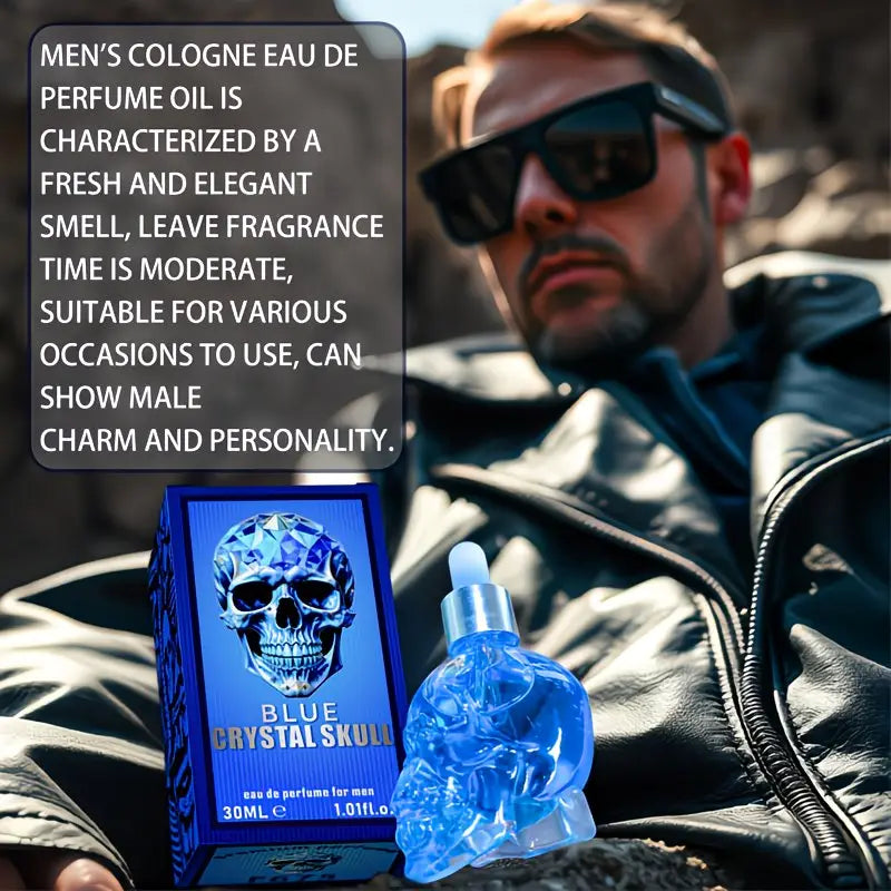 EIDE BAO Men'S Skull Crystal - Long-Lasting Scent, Crystal Skull Bottle