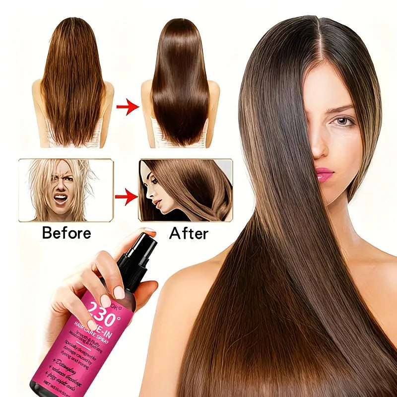 Instant Smoothing Hair Care Essential Oil Spray Smooths & Shines InOne Step