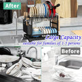 A Spacious Kitchen Storage Shelf Featuring a Drainage Basket