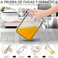 Set of 16 Food Storage Containers in Five Different Sizes