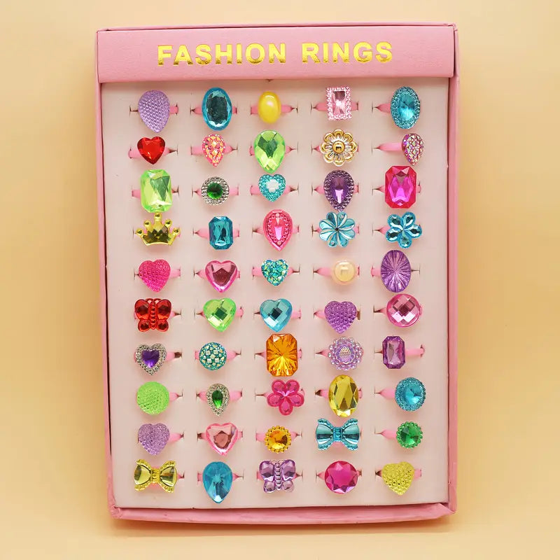 10pcs Princess Ring Set for Girls