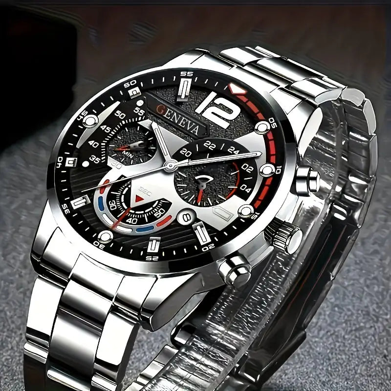 4-Piece Men's Fashion Watch Set