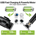2pc Professional Men'S Hair Clipper - Cordless and USB Rechargeable Beard Trimmer with Limit Comb