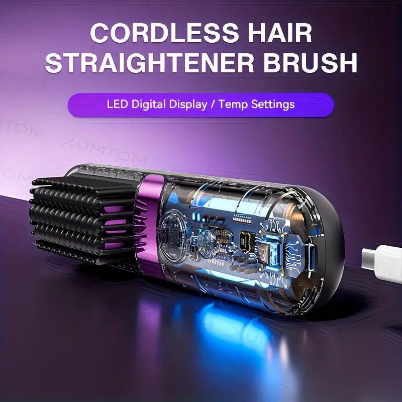 Portable Wireless Straightening Comb