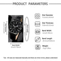 4pcs New Fashion Men's Trendy Round Quartz Watch