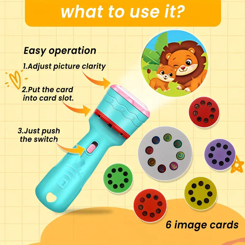[Youngsters' Projection Toy] Interactive Learning Toy with 48 Fun Patterns