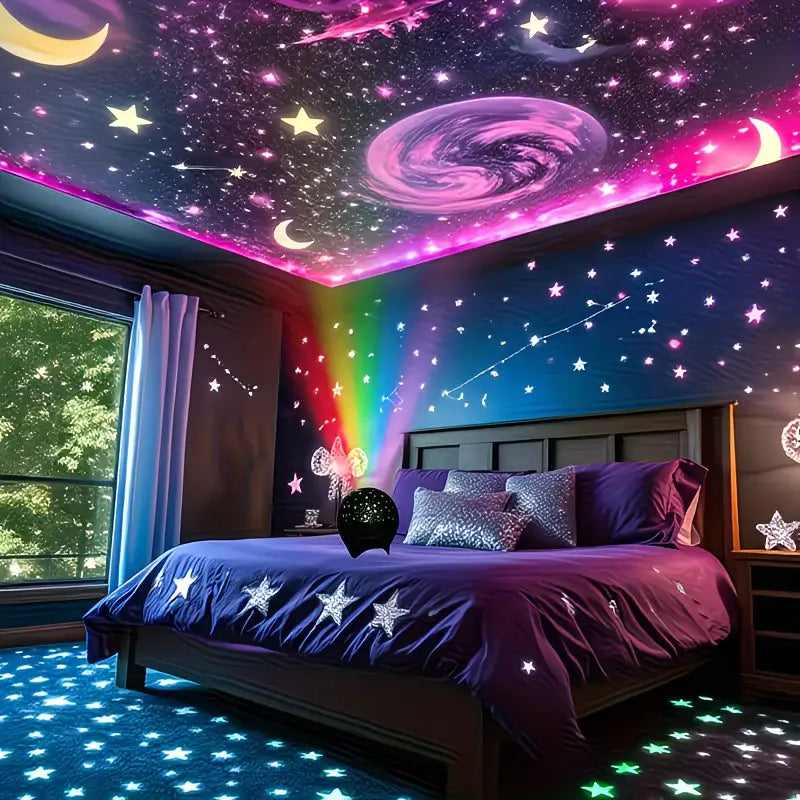 Star And Projection Lamp with 7 Colors,
