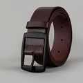 2pcs/1Psc Men'S Fashion Faux Leather Belts with Metal Pin Buckle
