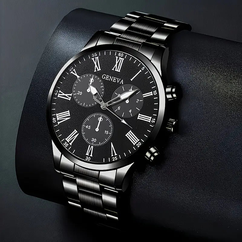 4-Piece Men's Fashion Watch Set