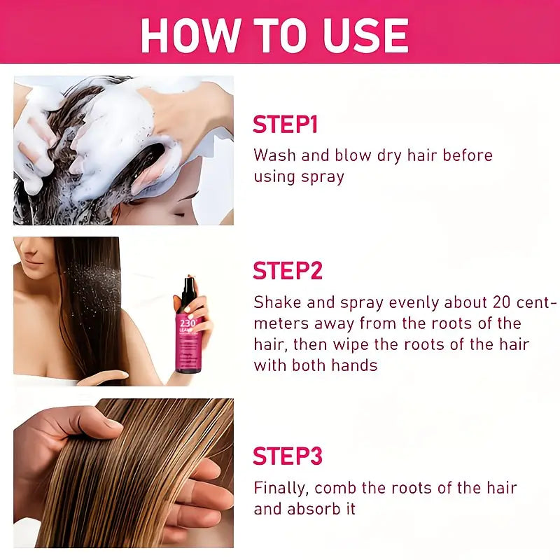 Instant Smoothing Hair Care Essential Oil Spray Smooths & Shines InOne Step