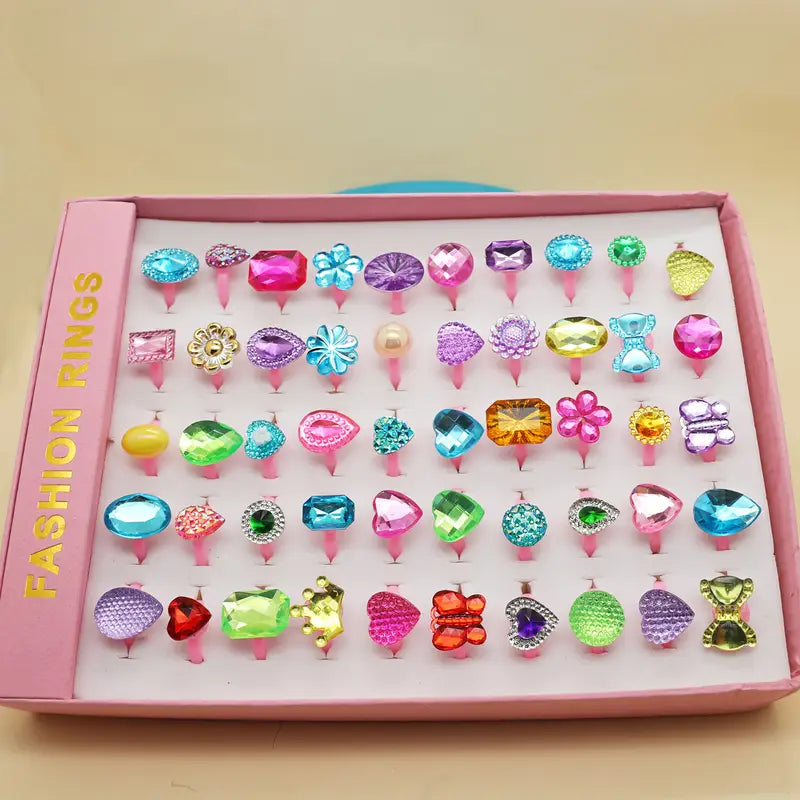 10pcs Princess Ring Set for Girls