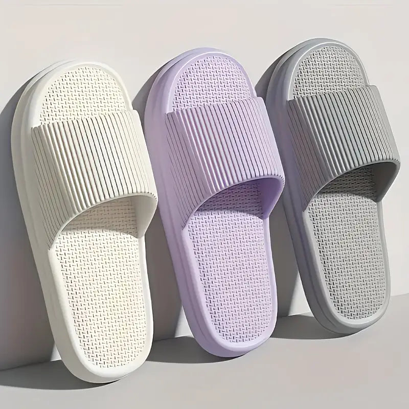 Korean-Style Platform Slippers with Thick Sole