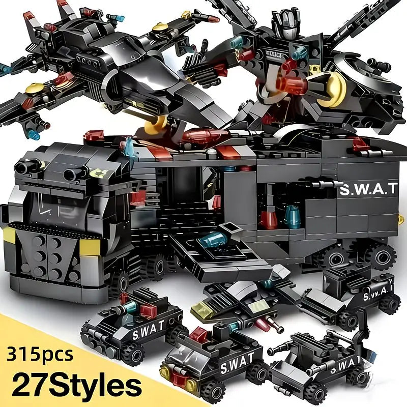 315pcs Special Forces Vehicle Building Blocks