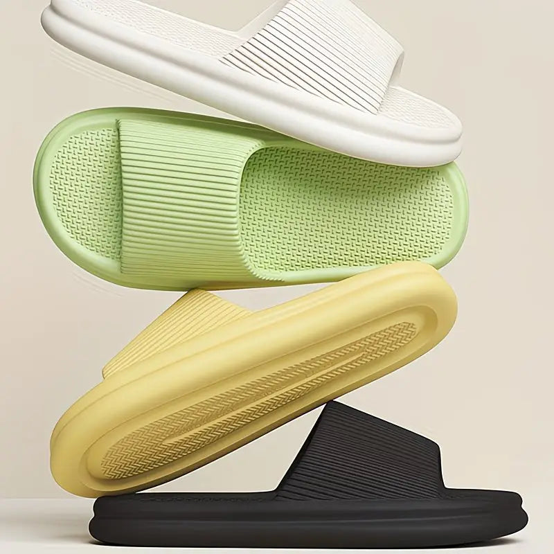 Korean-Style Platform Slippers with Thick Sole