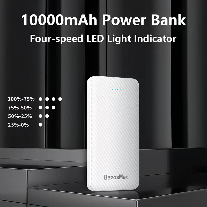 10000Mah Portable Power Bank, 22.5W PD External Battery