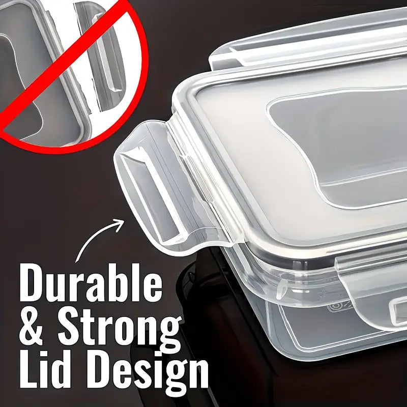 Set of 16 Food Storage Containers in Five Different Sizes