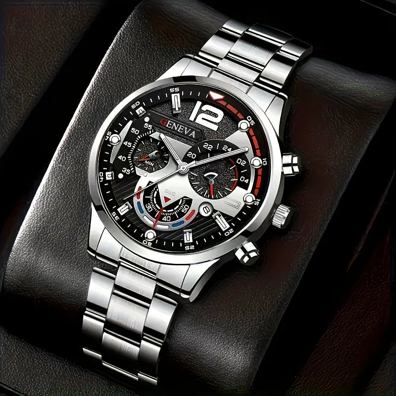 4-Piece Men's Fashion Watch Set