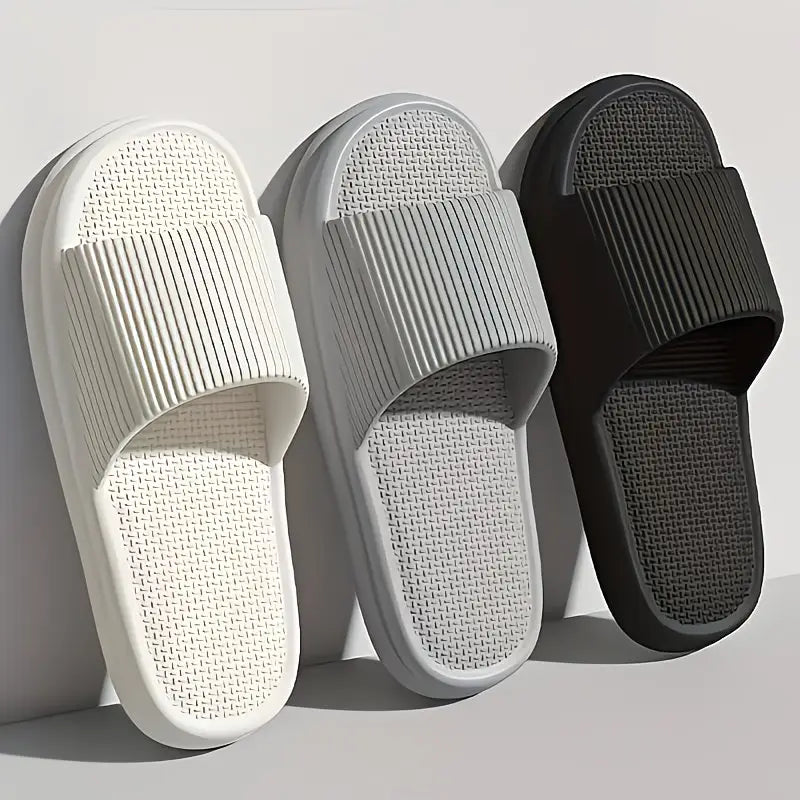 Korean-Style Platform Slippers with Thick Sole