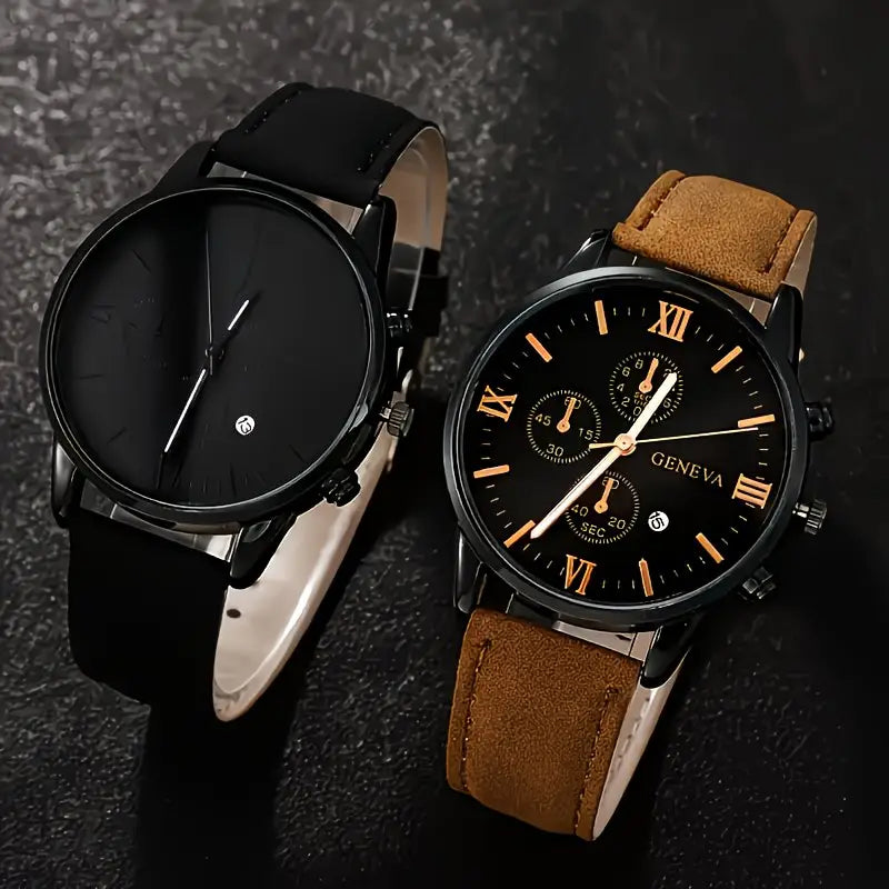 4-Piece Men's Fashion Watch Set
