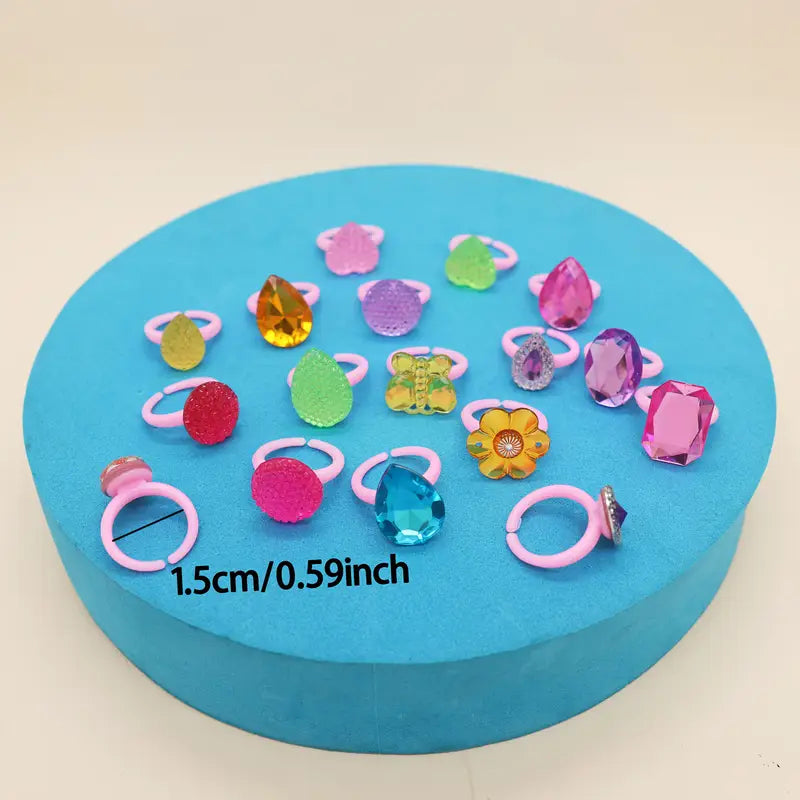 10pcs Princess Ring Set for Girls